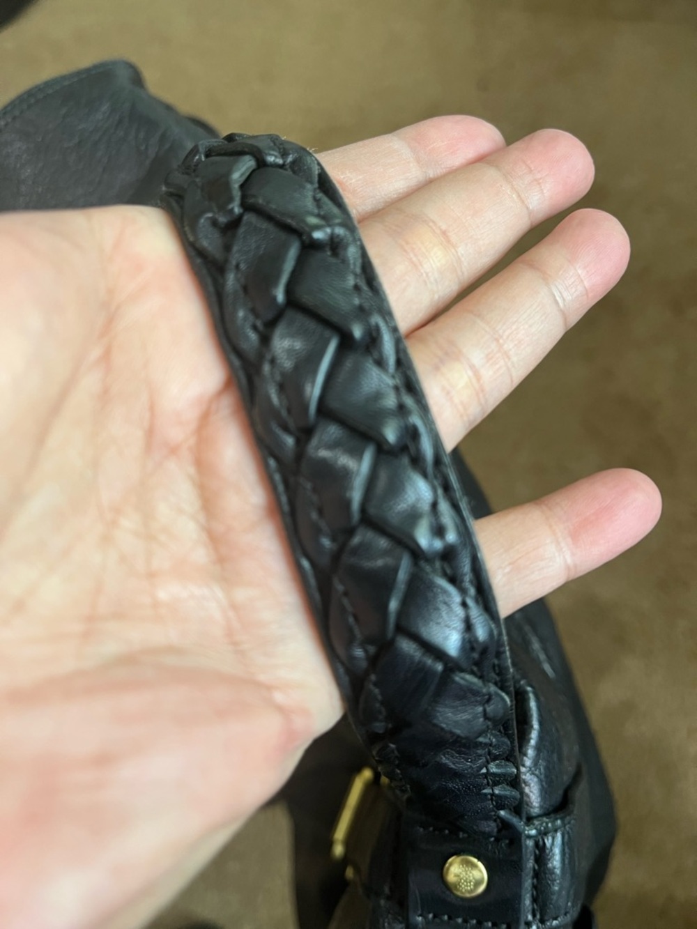 MULBERRY BLACK LEATHER ALEXA - Picture 3 of 12
